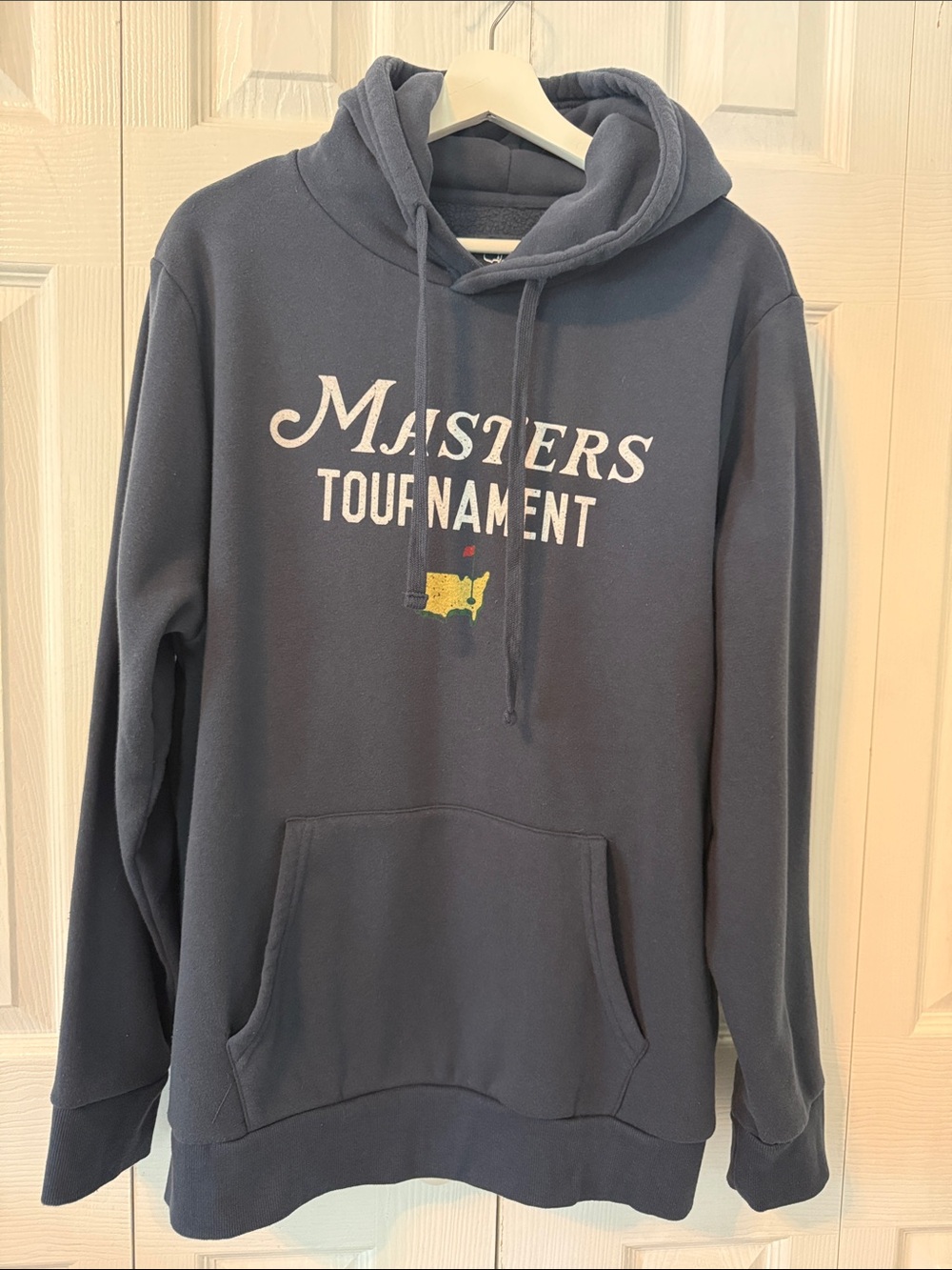 Masters Tournament Augusta National Navy Blue Hoodie Sweatshirt Pullover Sz M